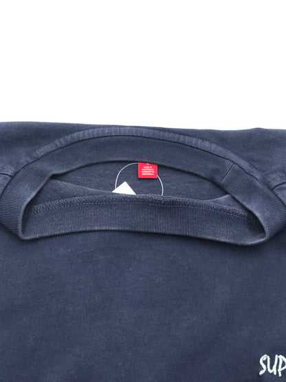 【中古品】【メンズ】 SUPREME シュプリーム 25AW WASHED S/S TOP ウォッシュド Tシャツ 半袖Tシャツ 149-260527-na-06-tagh サイズ：L カラー：ネイビー 万代Net店
