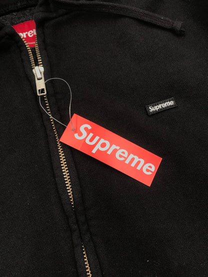 【中古品】【メンズ】 SUPREME シュプリーム 25AW SMALL BOX ZIP UP HOODED SWEATSHIRT スモールボックス ジップアップ フーディー スウェットシャツ パーカー 149-260527-na-04-tagh サイズ：L カラー：ブラック 万代Net店