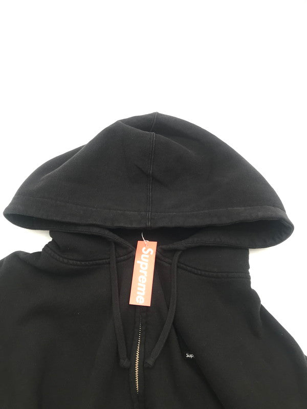 【中古品】【メンズ】 SUPREME シュプリーム 25AW SMALL BOX ZIP UP HOODED SWEATSHIRT スモールボックス ジップアップ フーディー スウェットシャツ パーカー 149-260527-na-04-tagh サイズ：L カラー：ブラック 万代Net店