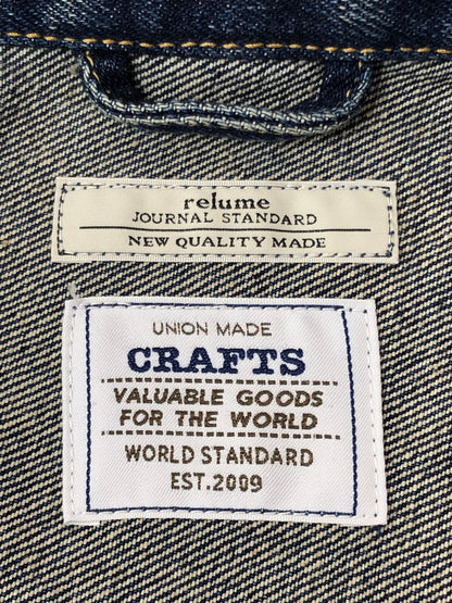 【中古品】【メンズ】 JOURNAL STANDARD RELUME ジャーナルスタンダード レリューム CRAFTS DENIM SET UP セットアップ デニムジャケット デニムパンツ 147-260519-na-20-tagh サイズ：M カラー：インディゴ 万代Net店