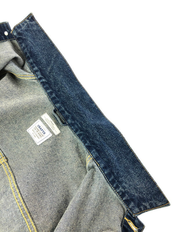 【中古品】【メンズ】 JOURNAL STANDARD RELUME ジャーナルスタンダード レリューム CRAFTS DENIM SET UP セットアップ デニムジャケット デニムパンツ 147-260519-na-20-tagh サイズ：M カラー：インディゴ 万代Net店