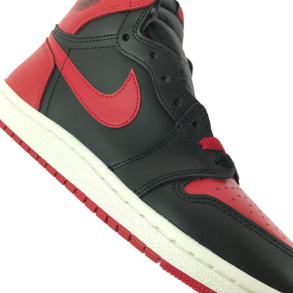 【中古美品】【メンズ】 NIKE AIR JORDAN 1 HIGH 85 "BRED" HV6674-067 エアジョーダン 1 ハイ 85 "ブレッド" スニーカー シューズ 靴 160-260521-ki-20-tagh サイズ：27cm US9 カラー：BLACK/VARSITY RED-WHITE 万代Net店