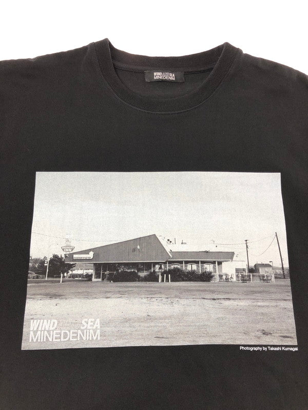 【中古品】【メンズ】 MINEDENIM マイン デニム × WIND AND SEA ウィン ダン シー PHOTO S/S TEE WDS-C-MND-24-Q4-05 フォト ショートスリーブ Tシャツ 半袖Tシャツ トップス 142-260709-rt-29-tag サイズ：L カラー：ブラック 万代Net店