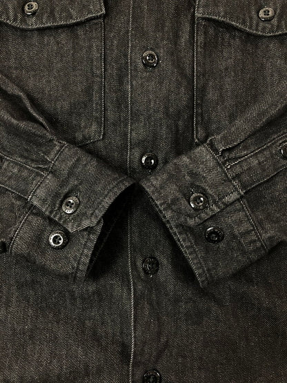 【中古品】【メンズ】 WTAPS ダブルタップス 23SS CBW LS COTTON DENIM 231BRDT-SHM01 デニム シャツ ジャケット ライトアウター 142-260519-na-13-tagh サイズ：2 カラー：ブラック 万代Net店
