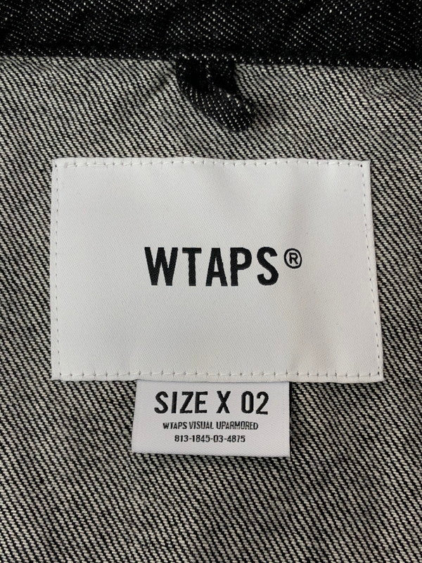 【中古品】【メンズ】 WTAPS ダブルタップス 23SS CBW LS COTTON DENIM 231BRDT-SHM01 デニム シャツ ジャケット ライトアウター 142-260519-na-13-tagh サイズ：2 カラー：ブラック 万代Net店