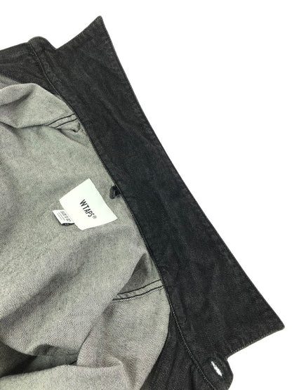 【中古品】【メンズ】 WTAPS ダブルタップス 23SS CBW LS COTTON DENIM 231BRDT-SHM01 デニム シャツ ジャケット ライトアウター 142-260519-na-13-tagh サイズ：2 カラー：ブラック 万代Net店