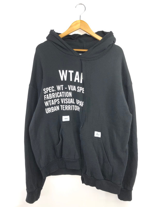 【中古品】【メンズ】 WTAPS ダブルタップス RAGS HOODED 211ATDT-CSM39 プルオーバー フーディー パーカー 142-260519-na-12-tagh サイズ：2 カラー：ブラック 万代Net店
