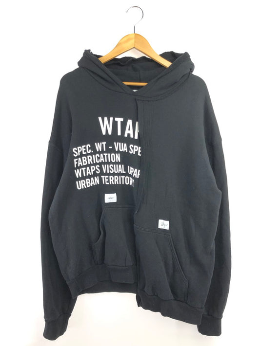【中古品】【メンズ】 WTAPS ダブルタップス RAGS HOODED 211ATDT-CSM39 プルオーバー フーディー パーカー 142-260519-na-12-tagh サイズ：2 カラー：ブラック 万代Net店