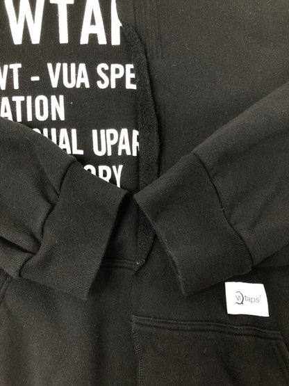 【中古品】【メンズ】 WTAPS ダブルタップス RAGS HOODED 211ATDT-CSM39 プルオーバー フーディー パーカー 142-260519-na-12-tagh サイズ：2 カラー：ブラック 万代Net店