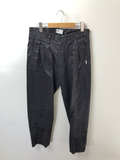【中古品】【メンズ】 WTAPS ダブルタップス 21SS TUCK 02 TROUSERS COTTON.TWILL 211TQDT-PTM02 タック 02 トラウザー コットン ツイル ボトムス 153-260524-rt-21-tagh サイズ：2 カラー：ブラック 万代Net店