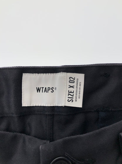 【中古品】【メンズ】 WTAPS ダブルタップス 21SS TUCK 02 TROUSERS COTTON.TWILL 211TQDT-PTM02 タック 02 トラウザー コットン ツイル ボトムス 153-260524-rt-21-tagh サイズ：2 カラー：ブラック 万代Net店