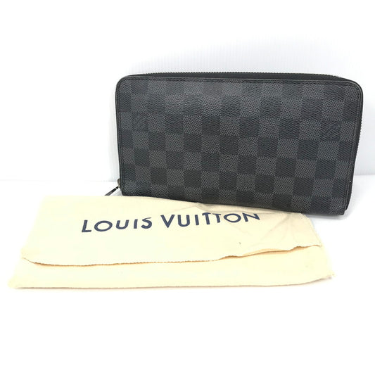 【中古品】【メンズ】 LOUIS VUITTON ダミエ グラフィット ジッピーオーガナイザー CA4099 N63077 長財布 179-260522-ki-15-tagh カラー：ブラック 万代Net店