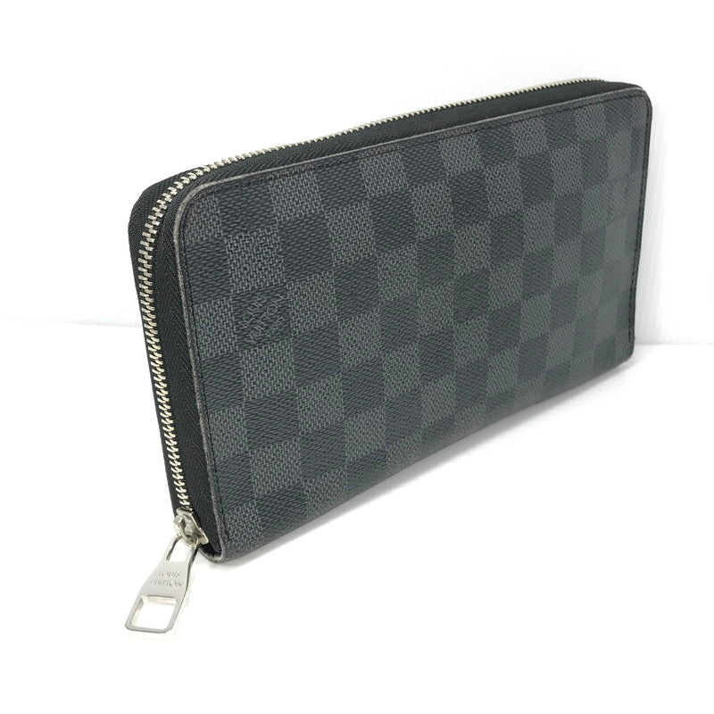 【中古品】【メンズ】 LOUIS VUITTON ダミエ グラフィット ジッピーオーガナイザー CA4099 N63077 長財布 179-260522-ki-15-tagh カラー：ブラック 万代Net店
