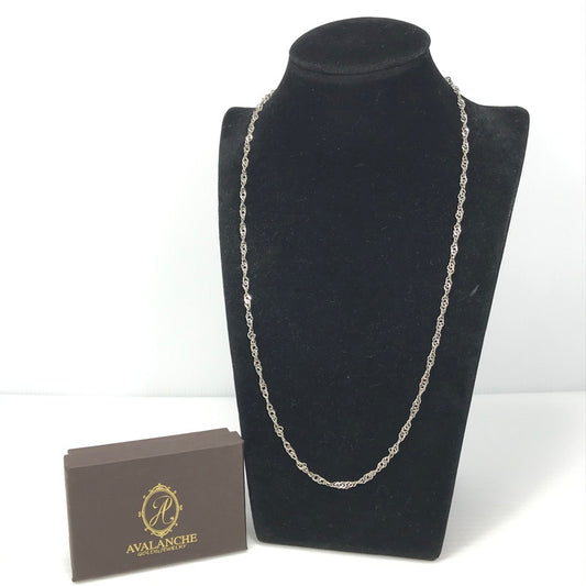 【中古品】【メンズ/レディース】 AVALANCHE SV925 SCREW CHAIN NECKLACE シルバー925 スクリュー チェーン ネックレス アクセサリー 192-260522-ki-11-tagh カラー：シルバー 万代Net店