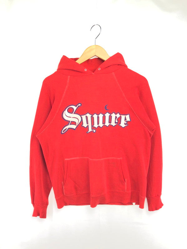 【中古品】【メンズ】 VINTAGE USA製 SQUIRE LOGO HOODIE ヴィンテージ アメリカ製 スクエア ロゴ フーディー スウェット パーカー トップス 146-260525-ki-21-tagh サイズ：表記なし カラー：レッド 万代Net店