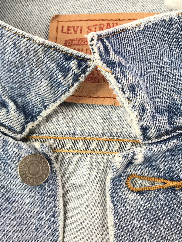 【現状渡し品】【メンズ】 LEVI'S リーバイス DENIM TRACKER JACKET 705070609 デニム トラッカー ジャケット ジージャン ライトアウター 146-260917-rt-42-tagh サイズ：XXL カラー：ライトインディゴ 万代Net店
