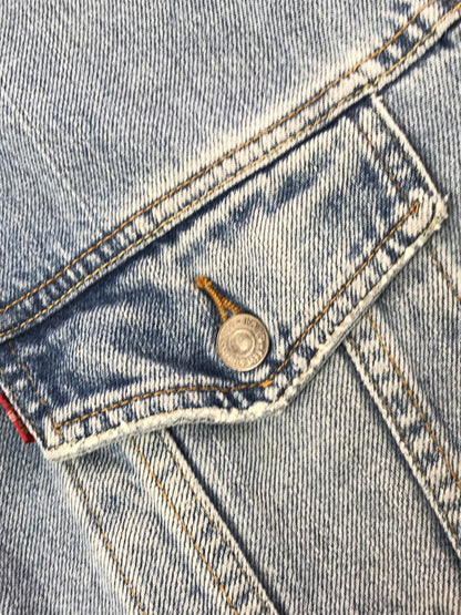 【現状渡し品】【メンズ】 LEVI'S リーバイス DENIM TRACKER JACKET 705070609 デニム トラッカー ジャケット ジージャン ライトアウター 146-260917-rt-42-tagh サイズ：XXL カラー：ライトインディゴ 万代Net店