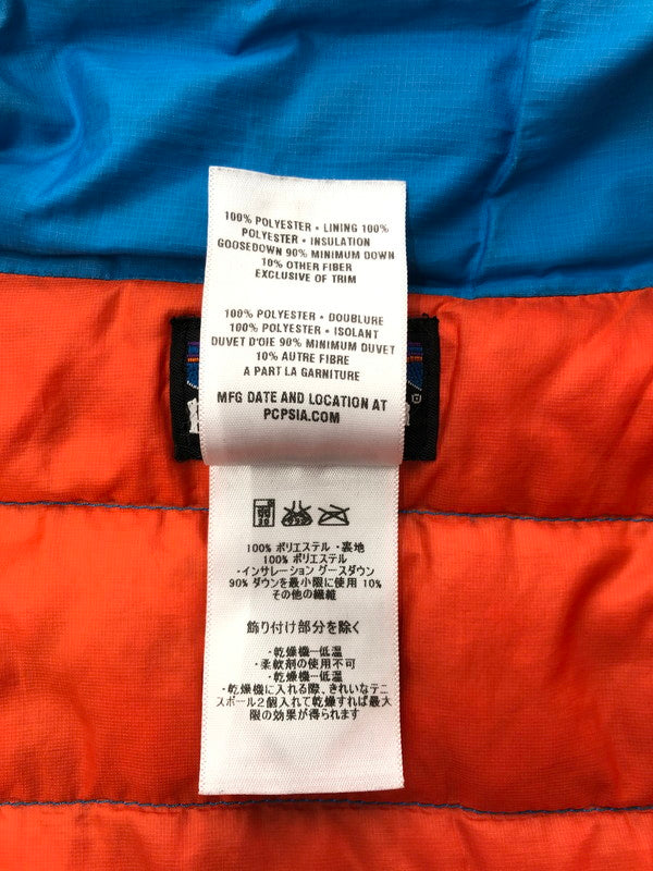 【現状渡し品】【メンズ】 PATAGONIA パタゴニア DOWN SWEATER LIGHT BLUE 84673 12年製 ダウン セーター アウター 144-260530-rt-07-tagh サイズ：M カラー：ライトブルー 万代Net店