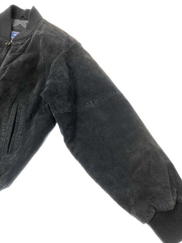 【中古品】【メンズ】 PORT AUTHORITY ポートオーソリティ SUEDE LETTERMAN JACKET J-782 スエード レターマン ジャケット アウター 146-260528-ki-03-tagh サイズ：M カラー：ブラック 万代Net店