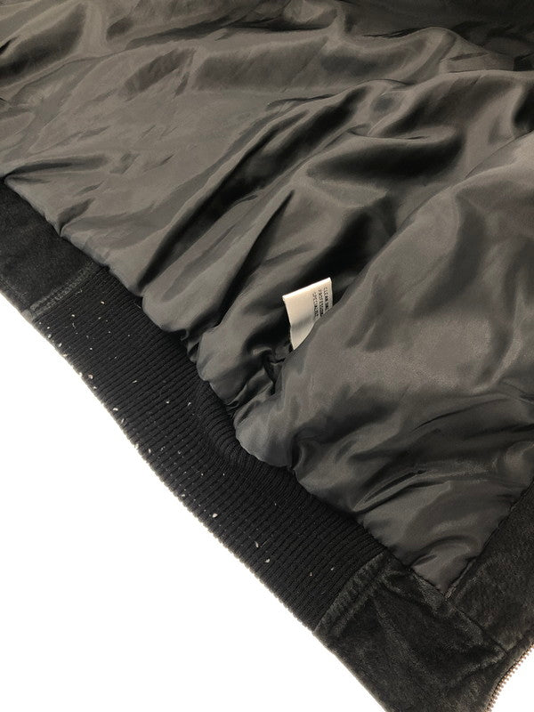 【中古品】【メンズ】 PORT AUTHORITY ポートオーソリティ SUEDE LETTERMAN JACKET J-782 スエード レターマン ジャケット アウター 146-260528-ki-03-tagh サイズ：M カラー：ブラック 万代Net店