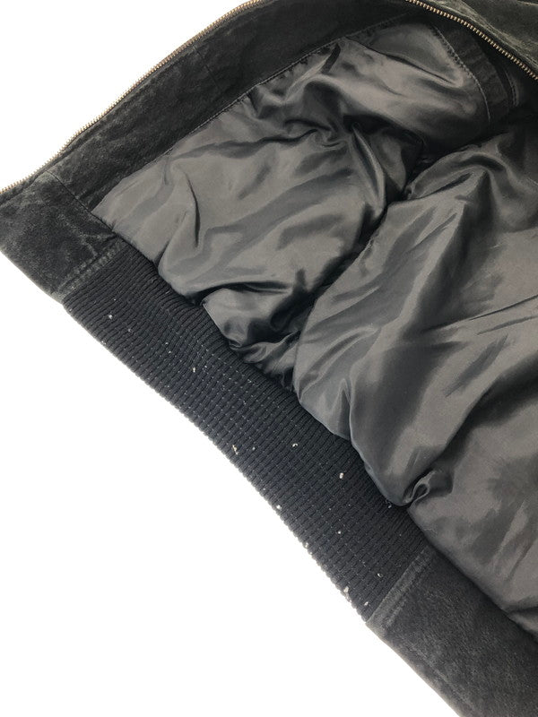 【中古品】【メンズ】 PORT AUTHORITY ポートオーソリティ SUEDE LETTERMAN JACKET J-782 スエード レターマン ジャケット アウター 146-260528-ki-03-tagh サイズ：M カラー：ブラック 万代Net店