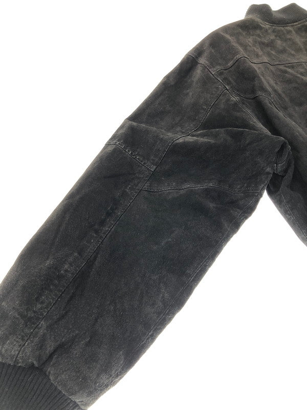 【中古品】【メンズ】 PORT AUTHORITY ポートオーソリティ SUEDE LETTERMAN JACKET J-782 スエード レターマン ジャケット アウター 146-260528-ki-03-tagh サイズ：M カラー：ブラック 万代Net店