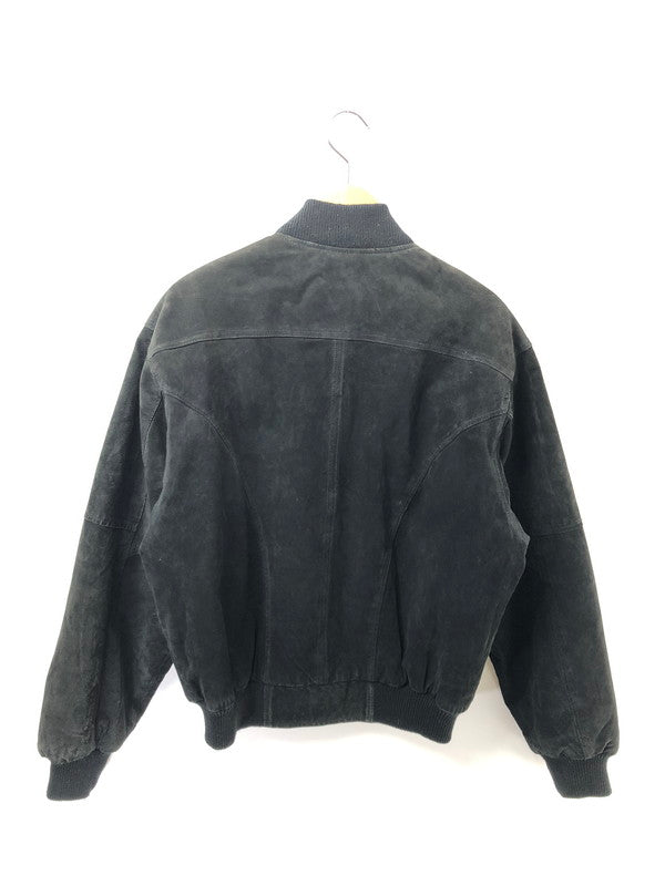 【中古品】【メンズ】 PORT AUTHORITY ポートオーソリティ SUEDE LETTERMAN JACKET J-782 スエード レターマン ジャケット アウター 146-260528-ki-03-tagh サイズ：M カラー：ブラック 万代Net店