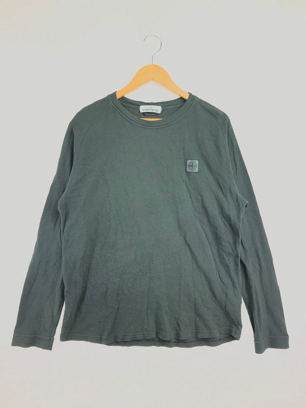 【中古品】【メンズ】 STONE ISLAND ストーン アイランド L/S TEE CHARCOAL GRAY 711521511 ロングスリーブ Tシャツ 長袖Tシャツ 141-260523-rt-20-tagh サイズ：L カラー：チャコールグレー 万代Net店