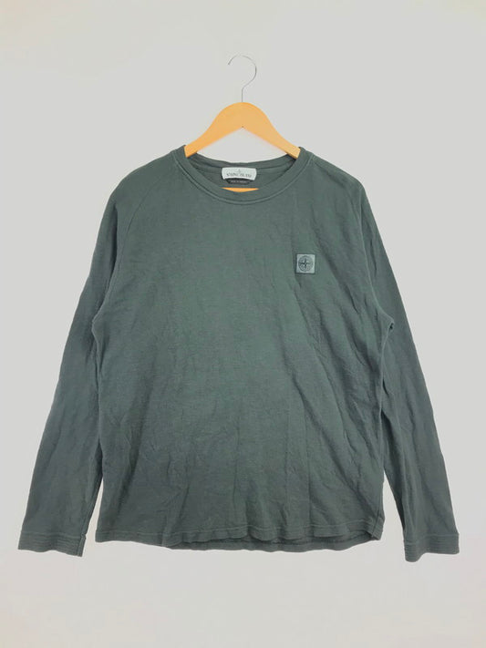 【中古品】【メンズ】 STONE ISLAND ストーン アイランド L/S TEE CHARCOAL GRAY 711521511 ロングスリーブ Tシャツ 長袖Tシャツ 141-260523-rt-20-tagh サイズ：L カラー：チャコールグレー 万代Net店