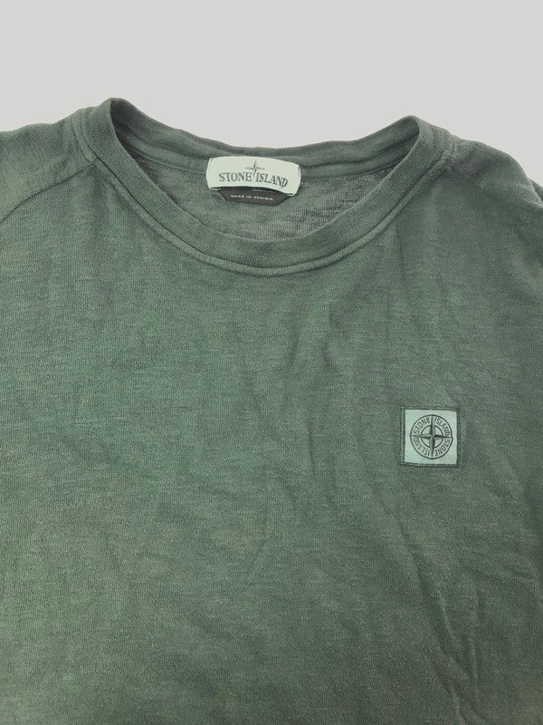 【中古品】【メンズ】 STONE ISLAND ストーン アイランド L/S TEE CHARCOAL GRAY 711521511 ロングスリーブ Tシャツ 長袖Tシャツ 141-260523-rt-20-tagh サイズ：L カラー：チャコールグレー 万代Net店
