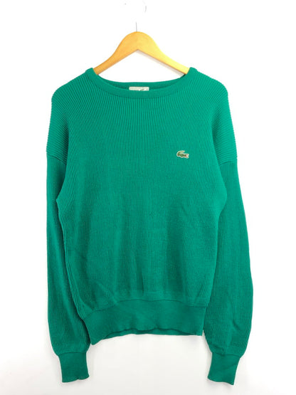 【中古品】【メンズ】 CHEMISE LACOSTE シュミーズ ラコステ 80's KNIT SWEATER GREEN 80年代 ニット セーター ヴィンテージ トップス 146-260913-rt-15-tagh サイズ：3 カラー：グリーン 万代Net店