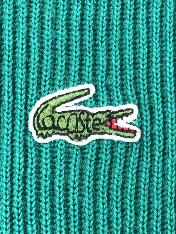 【中古品】【メンズ】 CHEMISE LACOSTE シュミーズ ラコステ 80's KNIT SWEATER GREEN 80年代 ニット セーター ヴィンテージ トップス 146-260913-rt-15-tagh サイズ：3 カラー：グリーン 万代Net店
