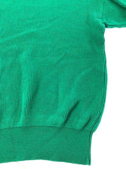 【中古品】【メンズ】 CHEMISE LACOSTE シュミーズ ラコステ 80's KNIT SWEATER GREEN 80年代 ニット セーター ヴィンテージ トップス 146-260913-rt-15-tagh サイズ：3 カラー：グリーン 万代Net店