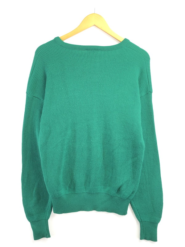 【中古品】【メンズ】 CHEMISE LACOSTE シュミーズ ラコステ 80's KNIT SWEATER GREEN 80年代 ニット セーター ヴィンテージ トップス 146-260913-rt-15-tagh サイズ：3 カラー：グリーン 万代Net店