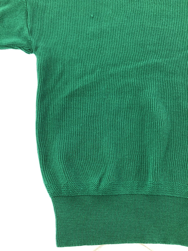 【中古品】【メンズ】 CHEMISE LACOSTE シュミーズ ラコステ 80's KNIT SWEATER GREEN 80年代 ニット セーター ヴィンテージ トップス 146-260913-rt-15-tagh サイズ：3 カラー：グリーン 万代Net店