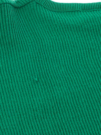 【中古品】【メンズ】 CHEMISE LACOSTE シュミーズ ラコステ 80's KNIT SWEATER GREEN 80年代 ニット セーター ヴィンテージ トップス 146-260913-rt-15-tagh サイズ：3 カラー：グリーン 万代Net店
