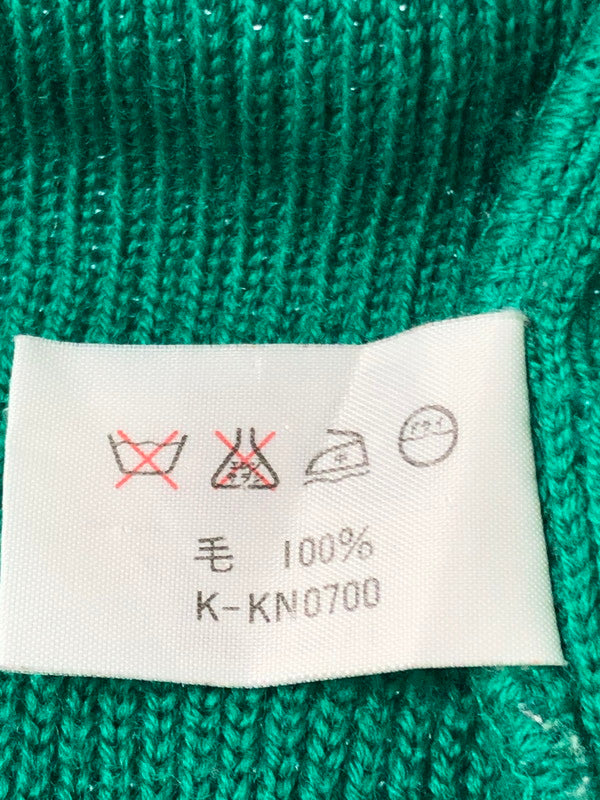 【中古品】【メンズ】 CHEMISE LACOSTE シュミーズ ラコステ 80's KNIT SWEATER GREEN 80年代 ニット セーター ヴィンテージ トップス 146-260913-rt-15-tagh サイズ：3 カラー：グリーン 万代Net店