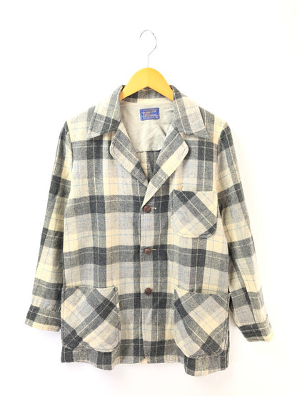 【中古品】【メンズ】 PENDLETON ペンンドルトン 50's WOOL CHECK JACKET 50年代 ウール チェック ジャケット アウター ヴィンテージ 146-260530-rt-04-tagh サイズ：M カラー：グレー 万代Net店