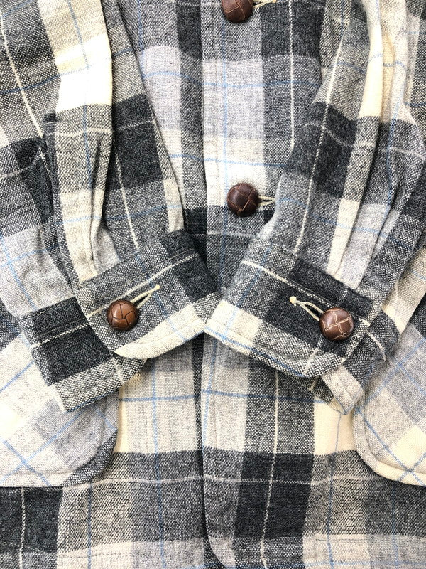 【中古品】【メンズ】 PENDLETON ペンンドルトン 50's WOOL CHECK JACKET 50年代 ウール チェック ジャケット アウター ヴィンテージ 146-260530-rt-04-tagh サイズ：M カラー：グレー 万代Net店