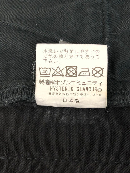 【中古品】【メンズ】 HYSTERIC GLAMOUR KPR加工 BLACK DENIM PANTS 0261AP14 ブラック デニム パンツ ジーンズ ボトムス 151-260528-ki-11-tagh サイズ：W32 L32 カラー：ブラック 万代Net店