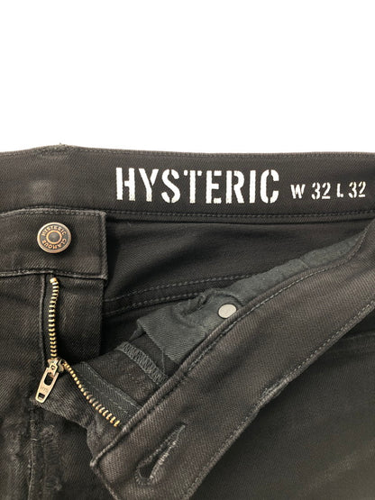 【中古品】【メンズ】 HYSTERIC GLAMOUR KPR加工 BLACK DENIM PANTS 0261AP14 ブラック デニム パンツ ジーンズ ボトムス 151-260528-ki-11-tagh サイズ：W32 L32 カラー：ブラック 万代Net店