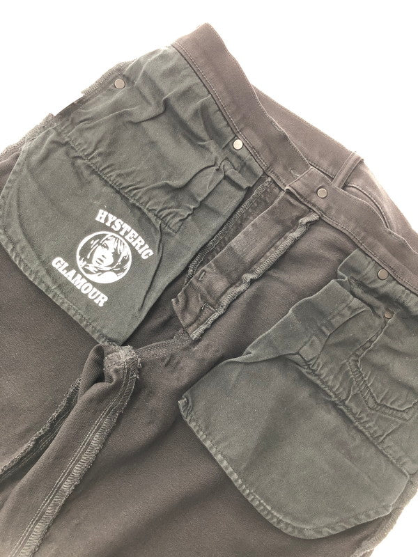 【中古品】【メンズ】 HYSTERIC GLAMOUR KPR加工 BLACK DENIM PANTS 0261AP14 ブラック デニム パンツ ジーンズ ボトムス 151-260528-ki-11-tagh サイズ：W32 L32 カラー：ブラック 万代Net店