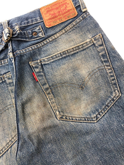 【中古品】【メンズ】 LEVI'S 90S 701XX CINCH BAG DENIM PANTS J22刻印 日本製 JB012 BIGE シンチバック デニムパンツ ジーンズ ボトムス 157-260528-ki-12-tagh サイズ：W30 L33 カラー：インディゴ 万代Net店