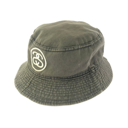【現状渡し品】【メンズ】 OLD STUSSY オールド ステューシー 80'S SS LINK BUCKET HAT 帽子 80年代 SS リンク バケットハット 黒タグ 帽子 185-260607-na-10-tagh カラー：カーキ系 万代Net店