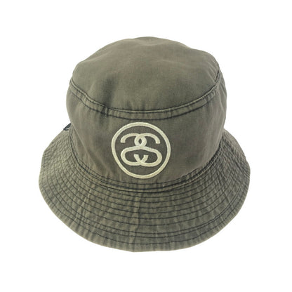 【現状渡し品】【メンズ】 OLD STUSSY オールド ステューシー 80'S SS LINK BUCKET HAT 帽子 80年代 SS リンク バケットハット 黒タグ 帽子 185-260607-na-10-tagh カラー：カーキ系 万代Net店