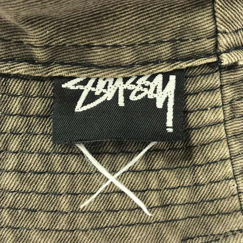 【現状渡し品】【メンズ】 OLD STUSSY オールド ステューシー 80'S SS LINK BUCKET HAT 帽子 80年代 SS リンク バケットハット 黒タグ 帽子 185-260607-na-10-tagh カラー：カーキ系 万代Net店