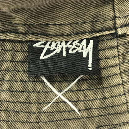 【現状渡し品】【メンズ】 OLD STUSSY オールド ステューシー 80'S SS LINK BUCKET HAT 帽子 80年代 SS リンク バケットハット 黒タグ 帽子 185-260607-na-10-tagh カラー：カーキ系 万代Net店