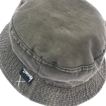 【現状渡し品】【メンズ】 OLD STUSSY オールド ステューシー 80'S SS LINK BUCKET HAT 帽子 80年代 SS リンク バケットハット 黒タグ 帽子 185-260607-na-10-tagh カラー：カーキ系 万代Net店