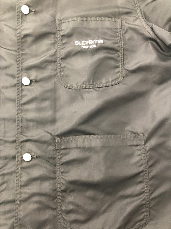【中古品】【メンズ】 SUPREME 24SS NYLON CHORE COAT ナイロンチョアコート カバーオール ナイロンジャケット アウター 149-260528-ki-08-tagh サイズ：XXL カラー：ブラック 万代Net店