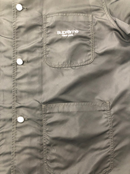 【中古品】【メンズ】 SUPREME 24SS NYLON CHORE COAT ナイロンチョアコート カバーオール ナイロンジャケット アウター 149-260528-ki-08-tagh サイズ：XXL カラー：ブラック 万代Net店